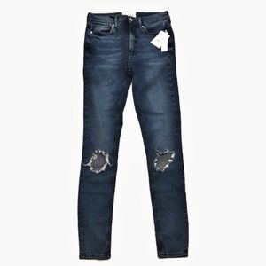 Free People Jeans with Knee Rips, Women's Size 27 L, Denim Blue, New with Tags